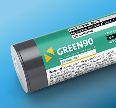 GREEN90 is a lithium-free ULB with an operating time of 90 days after activation.