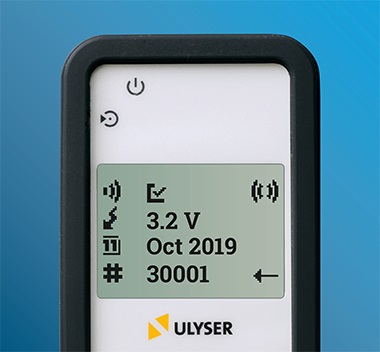 The Ulyser is a battery-powered receiver for acoustic signals with a frequency of 5 to 50 kHz.